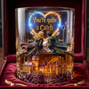 Fancy Couple Ride Round Glass - Personalized Gifts For Couple 03QHLU060626