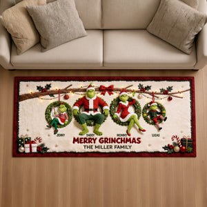 Christmas Monster Family Runner Rug - Personalized Gifts For Family Runner Rug 02TOTN050926
