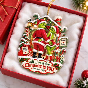 Playful Love Ornament, Personalized Gifts For Couple 04QHQN160926