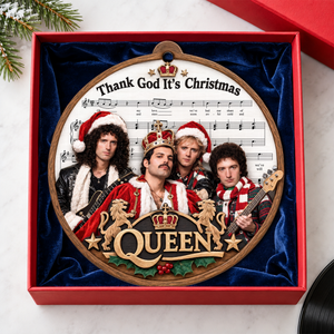 Queen Rock Band Christmas Ornament - Personalized Gifts For Music Lovers 04huqn231026