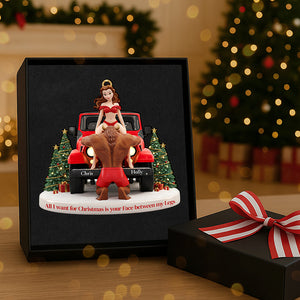 Personalized Gifts For Christmas, Naughty Couple Acrylic Ornament 03ohta241025