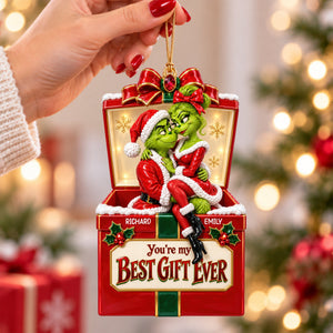 Best Gift Of My Life Christmas Ornament - Personalized Gifts For Couple 03qhqn150926