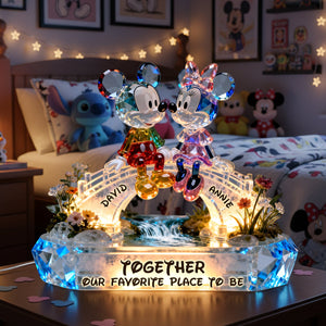 Romantic Couple Acrylic Light Box - Personalized Gifts For Couple 01ohlu111225