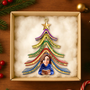 Reading Girl Personalized Gifts For Book Lovers Christmas Ornament 03ohtn271025