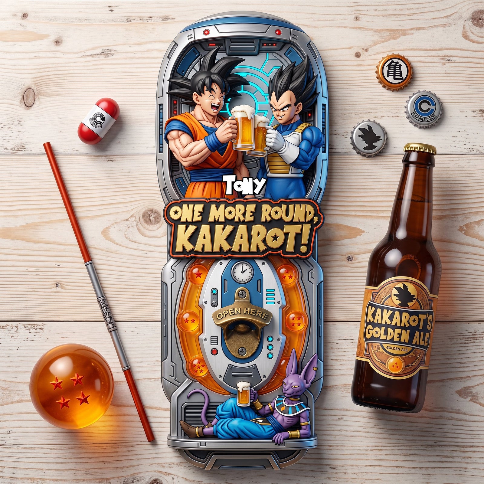 Golden Warrior Bottle Opener - Personalized Gifts 04tylu200726