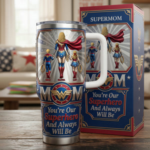 Powerful Mom & Little Ones 40oz Tumbler - Personalized Gift For Mom 02NATA100326