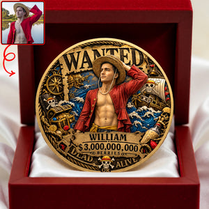 Custom Photo Printed Metal Coin - Personalized Gifts For Anime Lovers 04toqn120626