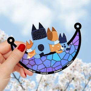 Personalized Gifts For Family Suncatcher Ornament 03nadt250424-Homacus