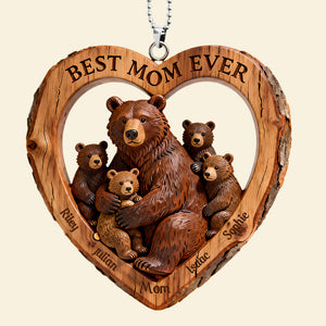Bear Mom Car Ornament - Personalized Gifts For Mom 03HYDT050226