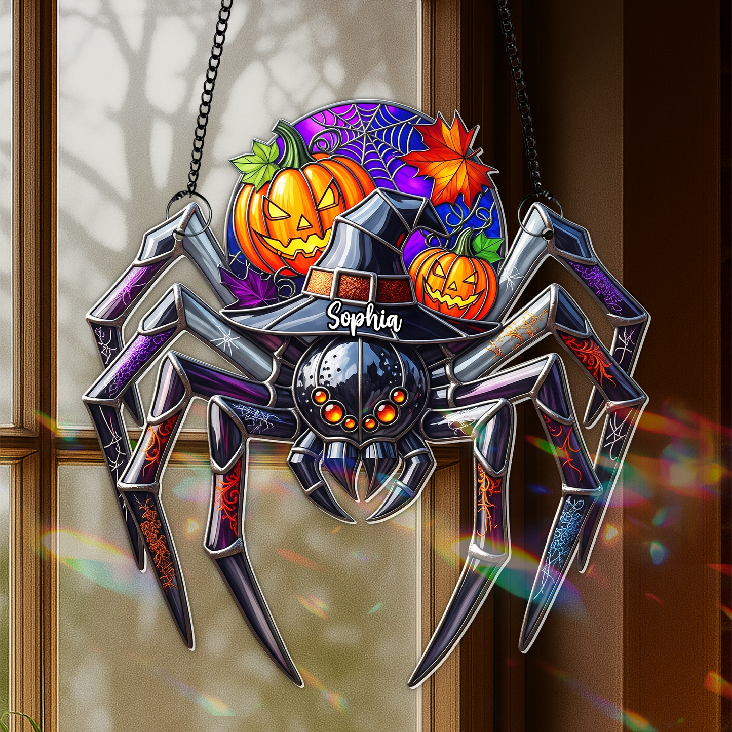 Spooky Suncatcher - Personalized Gifts For Horror Lovers 05hulu300725