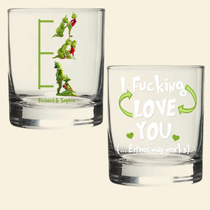 Sinful Christmas Pleasure Glass Mug Personalized Gifts For Couple 03OHQN220925