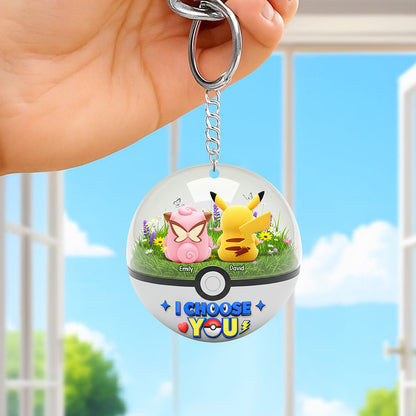 Cartoon Couple Keychain - Personalized Gifts For Couple 03ohqn250725