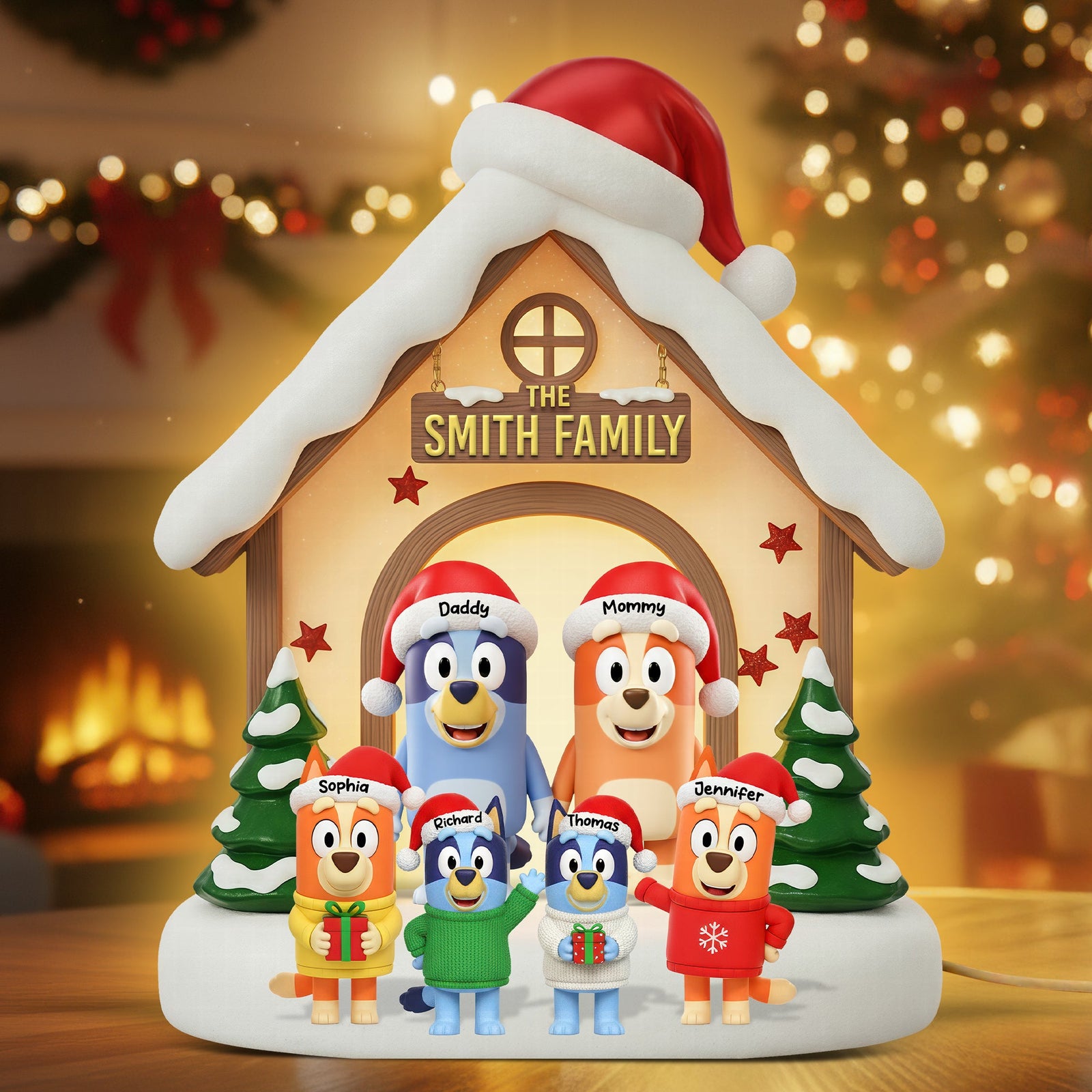 Funny Holiday Acrylic Light Box - Personalized Gifts For Family 06ohqn011125