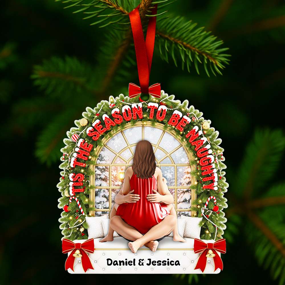 Spicy Couple Ornament - Personalized Christmas Gifts For Couple 04OHLU110825