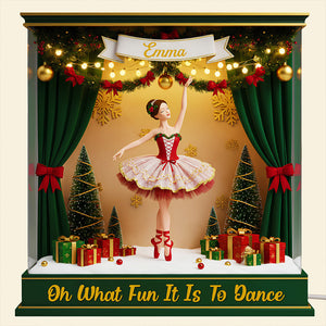 Ballet Christmas Light Box Personalized Dancer Gifts 03PGDT101125