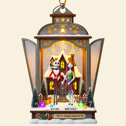 Gothic Christmas Lantern Ornament Personalized Gifts For Couple 05TGDT160825