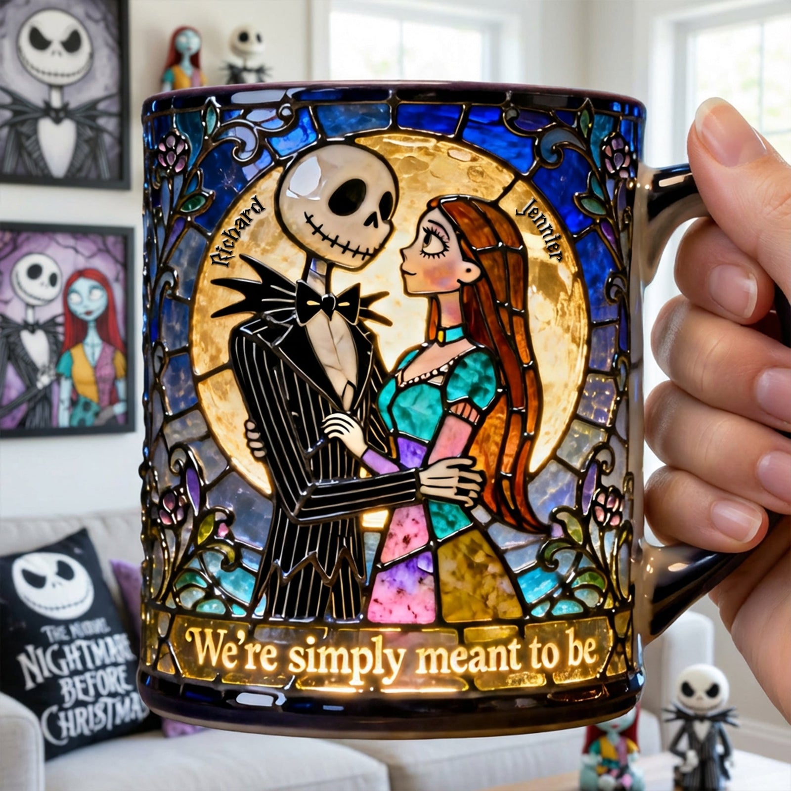 Gothic Couple Coffee Mug - Personalized Gifts For Couple 05hyqn160126