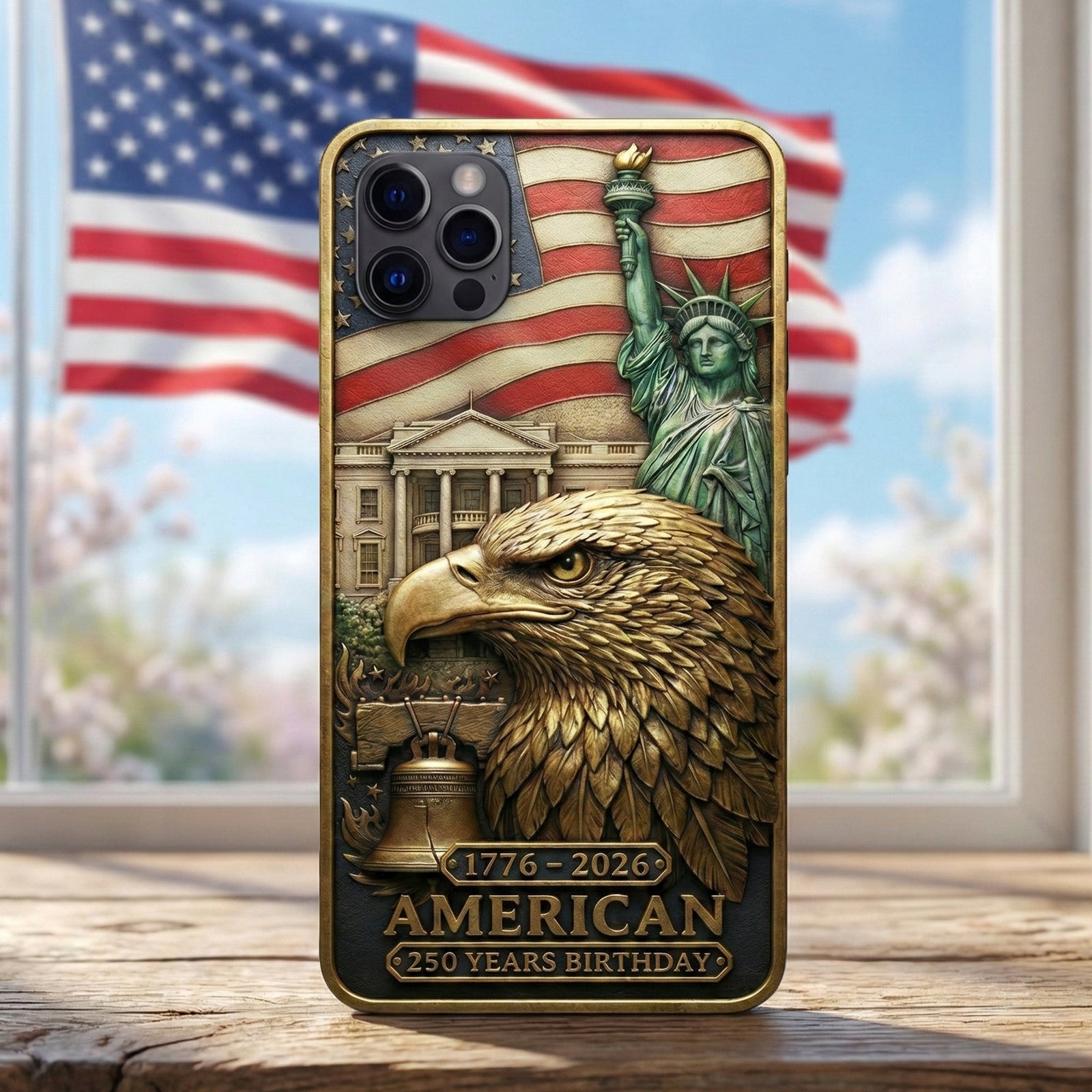 America 250th Anniversary Phone Case - Personalized Gifts 02toqn020226
