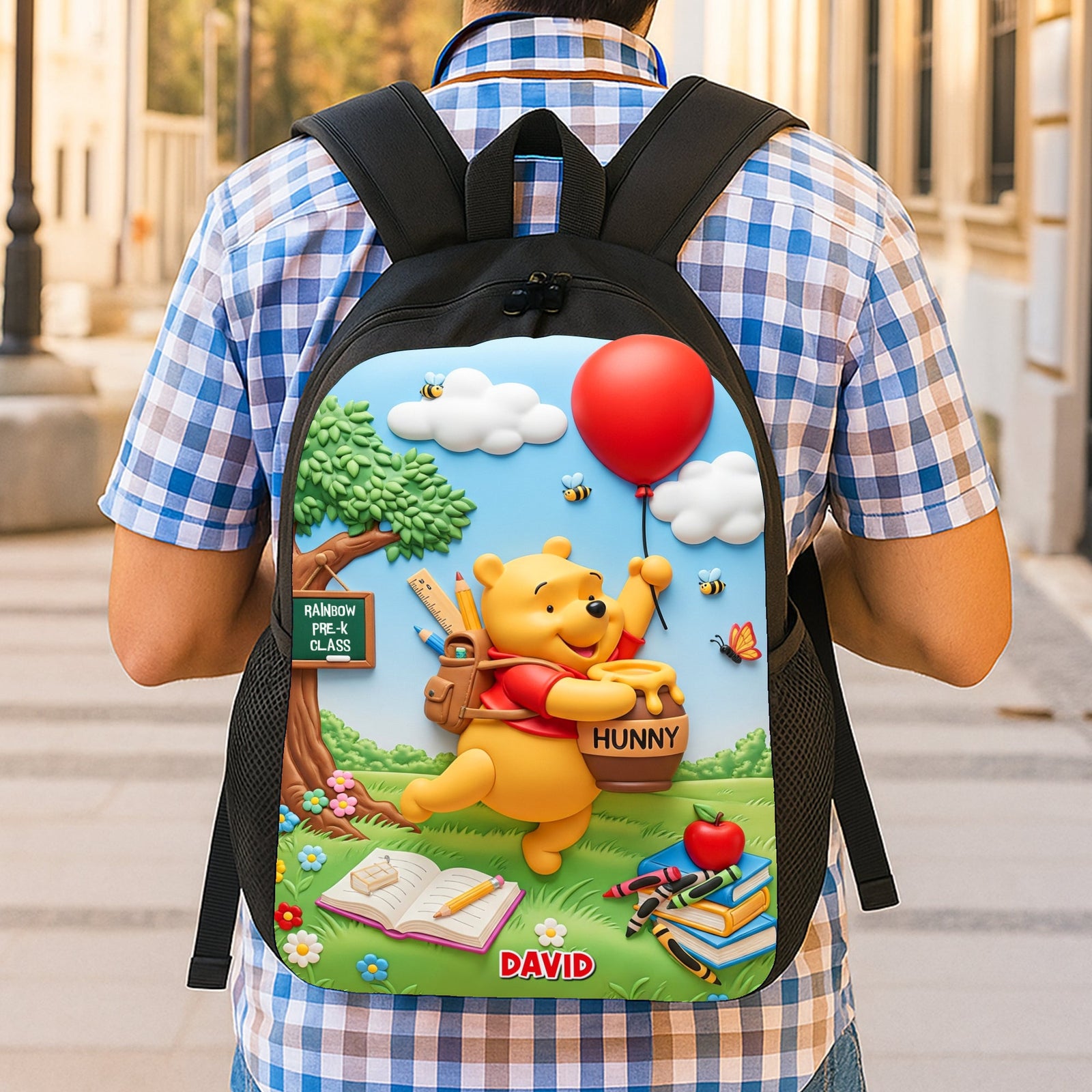Floating To School Cute Cartoon Kid School Bag, Personalized Gifts For Kids 04qhtn010825-Homacus