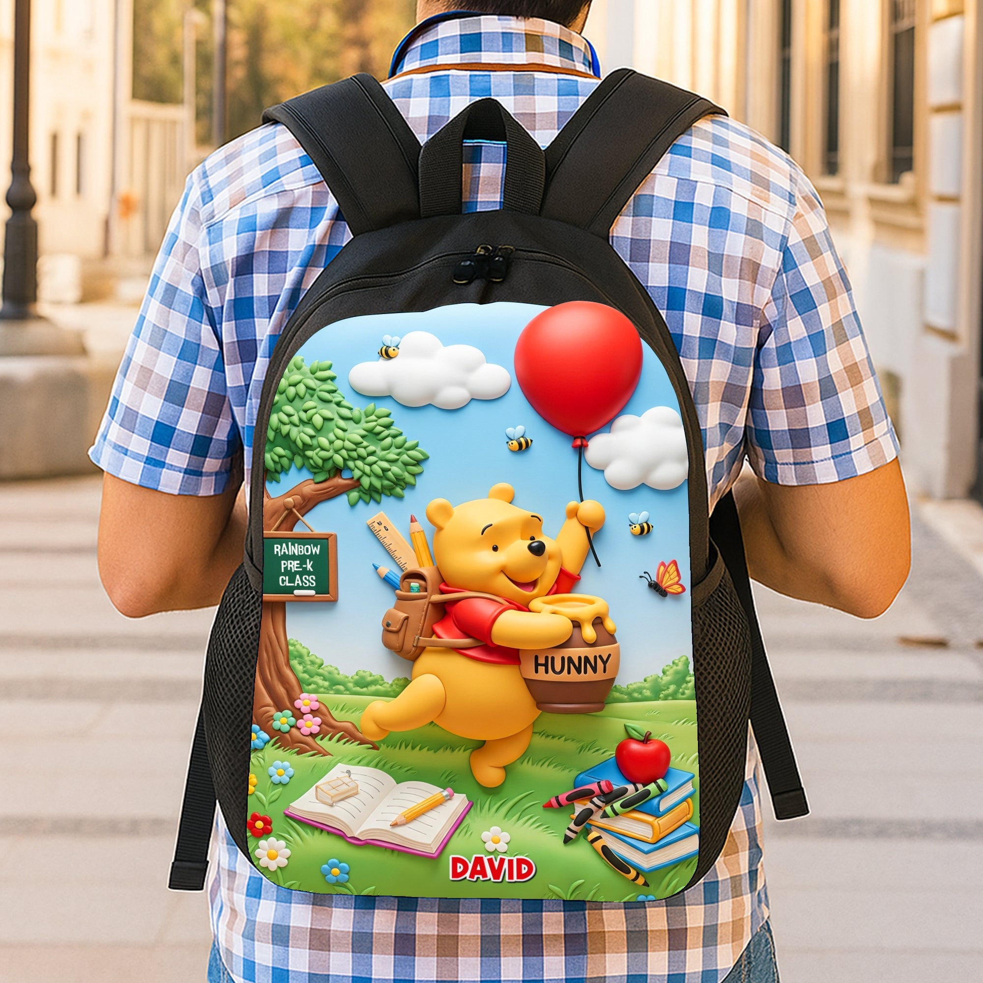 Floating To School Cute Cartoon Kid School Bag, Personalized Gifts For Kids 04qhtn010825-Homacus