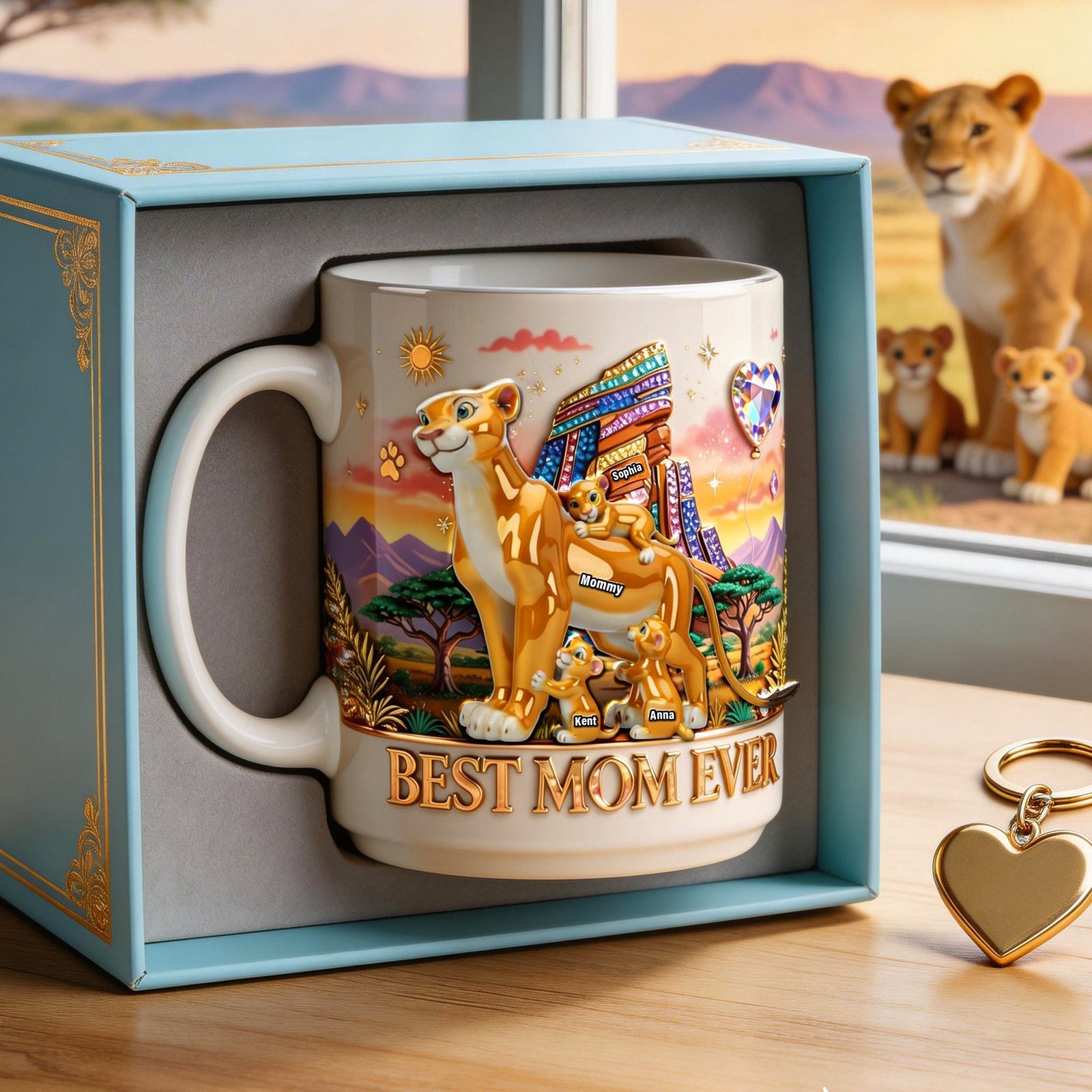 Wild Mama Love Coffee Mug - Personalized Gifts For Mom 01OHQN130426