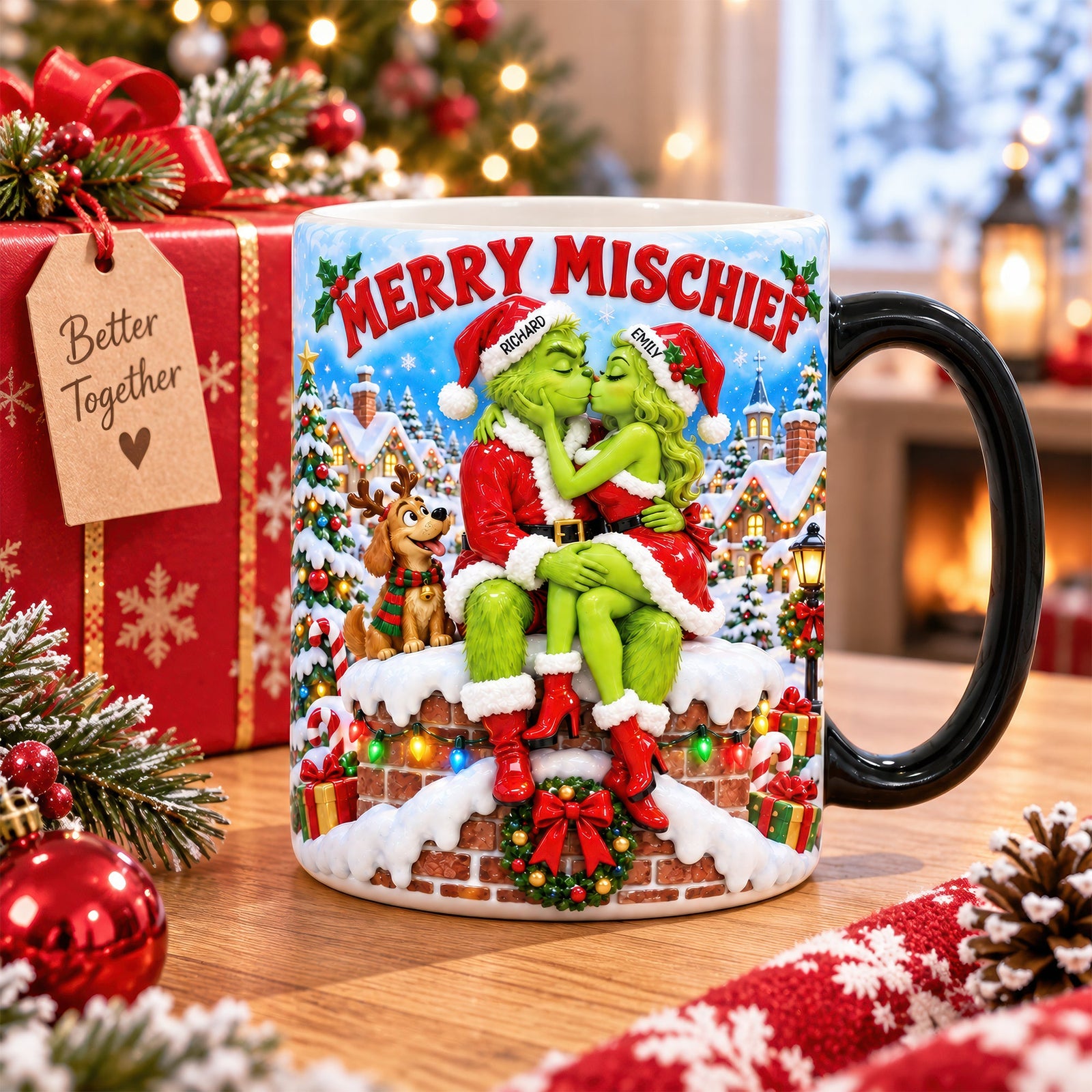 Merry Mischief Couples Magic Mug - Personalized Christmas Gifts For Couples 01tyqn170926