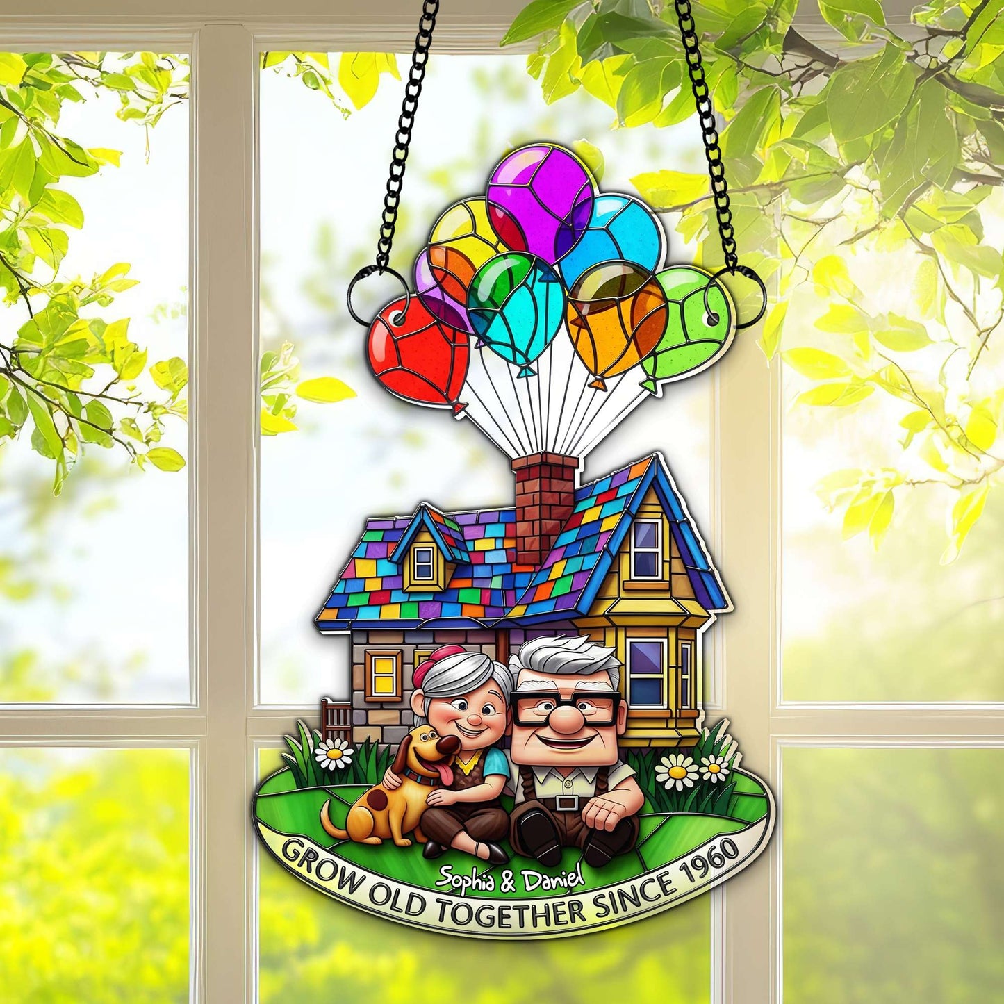 Grow Old Together Suncatcher - Personalized Anniversary Gifts For Old Couples 07OHLU140725