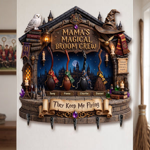 Mama's Broom Crew Acrylic Key Hanger - Personalized Gifts For Mother 03palu300726