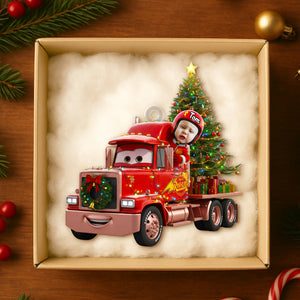 Racing Kids Christmas Ornament Custom Photo Christmas Tree Gifts 01OHDT231025