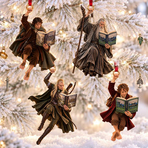 Readers In Fantastical World Ornament - Personalized Christmas Gifts For Book Lovers 06nalu241026