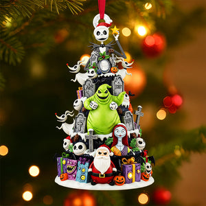 Spooky Family Tree Ornament - Personalized Gifts For Family 01pata060925