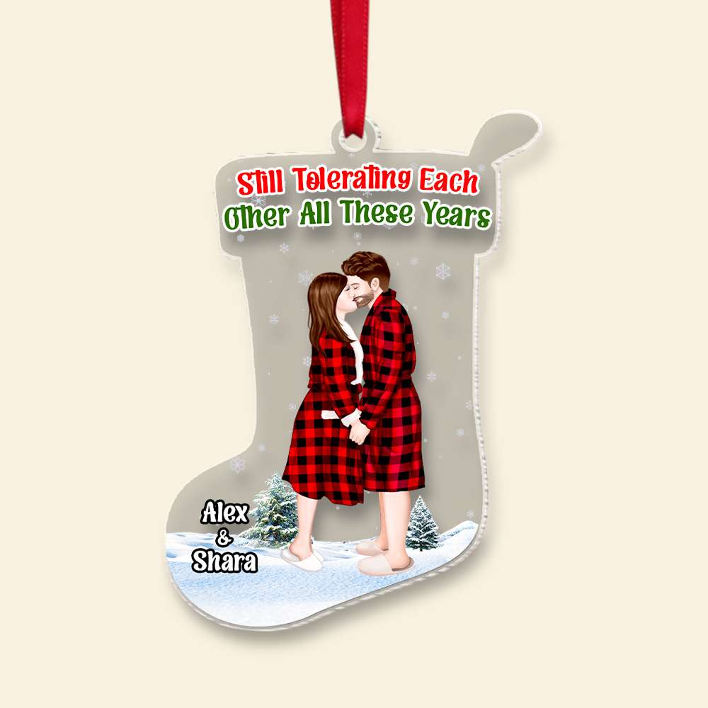 Personalized Gift For Couple Christmas Ornament 02OHMH231024PA - Ornament - GoDuckee