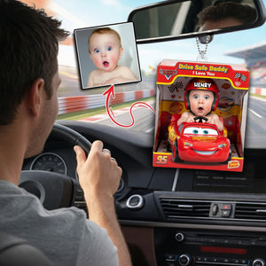 Drive Safe Daddy Car Ornament - Custom Photo Gifts For Dads 02nalu040526