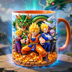 Legendary Warrior Energy Accent Mug - Personalized Gifts For Anime Fans Coffee Mug 05TYLU180326