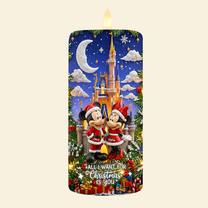 Romantic Couple Festive Season LED Candle, Personalized Christmas Gifts For Couple 05qhdt060925