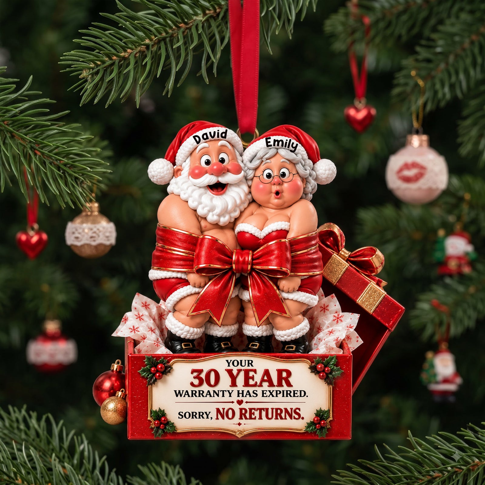 Partners In Sleigh Christmas Ornament - Personalized Gifts For Couple 02NALU210926