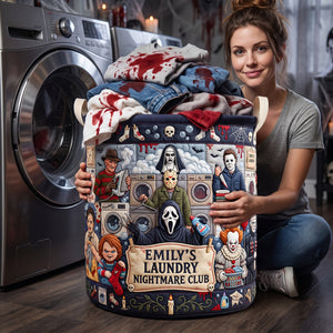 Villain Quilted Laundry Basket - Personalized Gifts For Horror Lovers 02padh070726