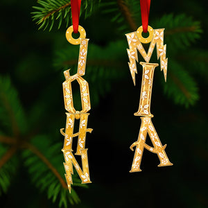 Alphabet Ornament Personalized Christmas Gifts 06TODT291025