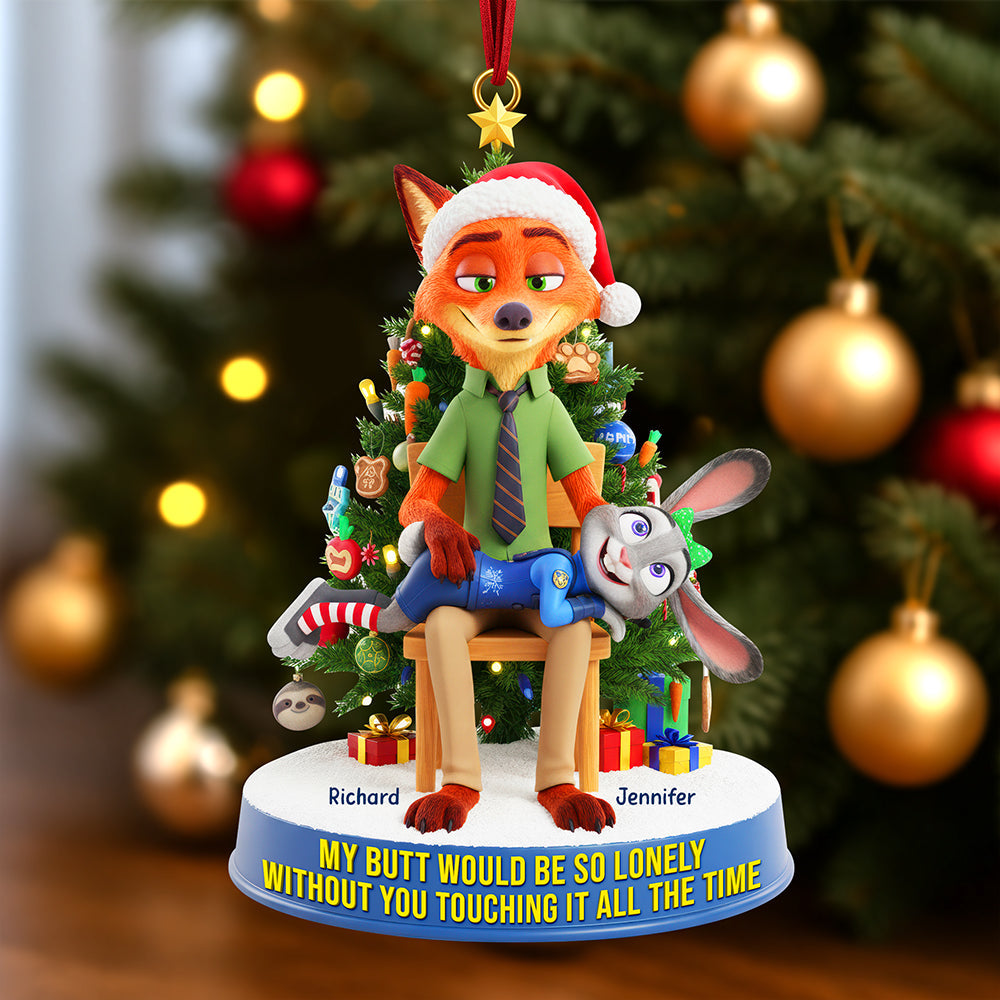 Cheeky Couple Ornament - Personalized Gifts For Couple 02naqn170925