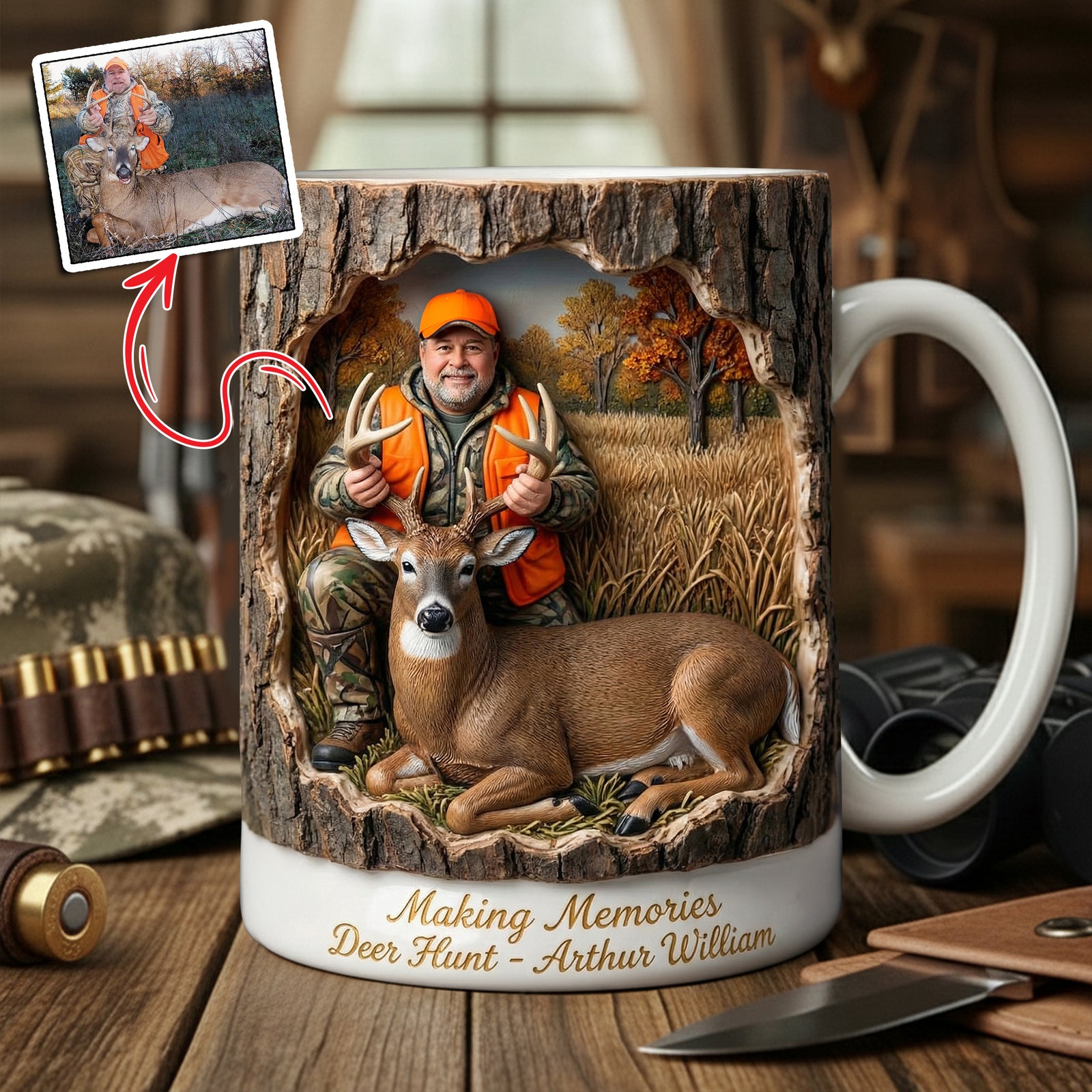 Hunting Life Coffee Mug - Personalized Custom Photo Gifts For Hunters 03HULU201225