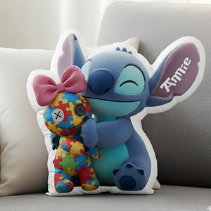 Cute Island Creature Pillow - Personalized Gifts For Autism Awareness 04NALU051225