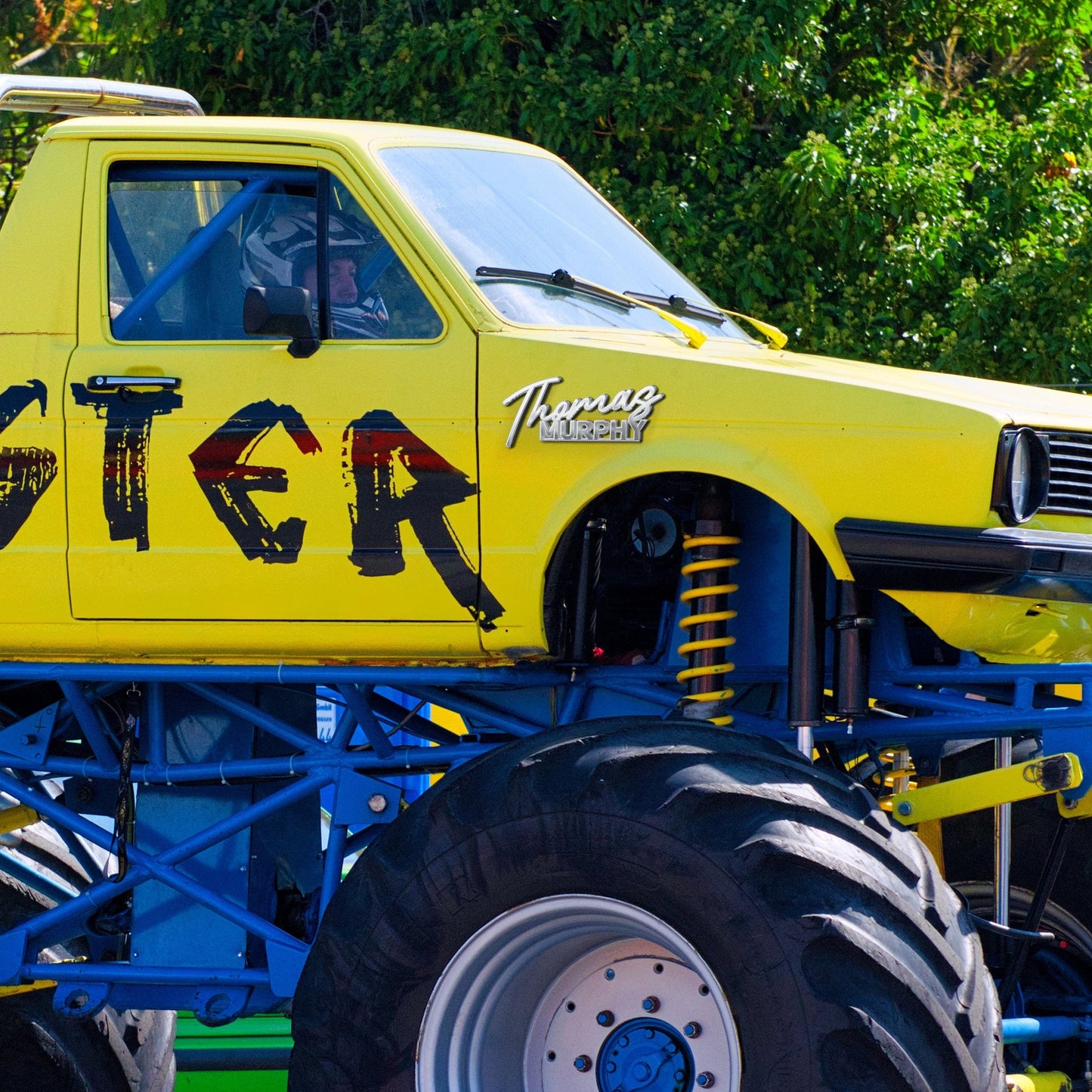 Personalized Gifts For Truck Lover Emblem Monster Truck Decor Custom Emblem - Ornament - GoDuckee
