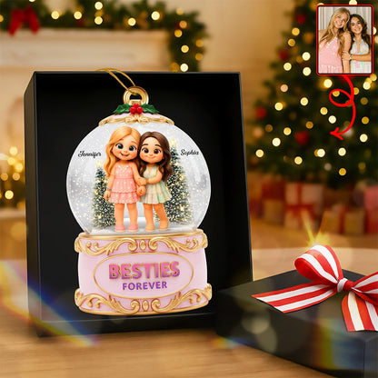 Holiday Besties Christmas Ornament - Custom Photo Gifts For Besties 01pgqn110925 - Ornament - GoDuckee