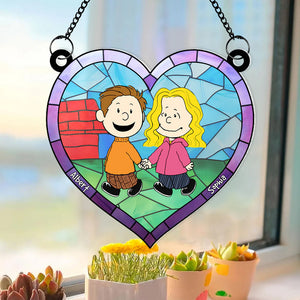 Couple Suncatcher Ornaments - Personalized Gifts 01QHQN230424DA-Homacus