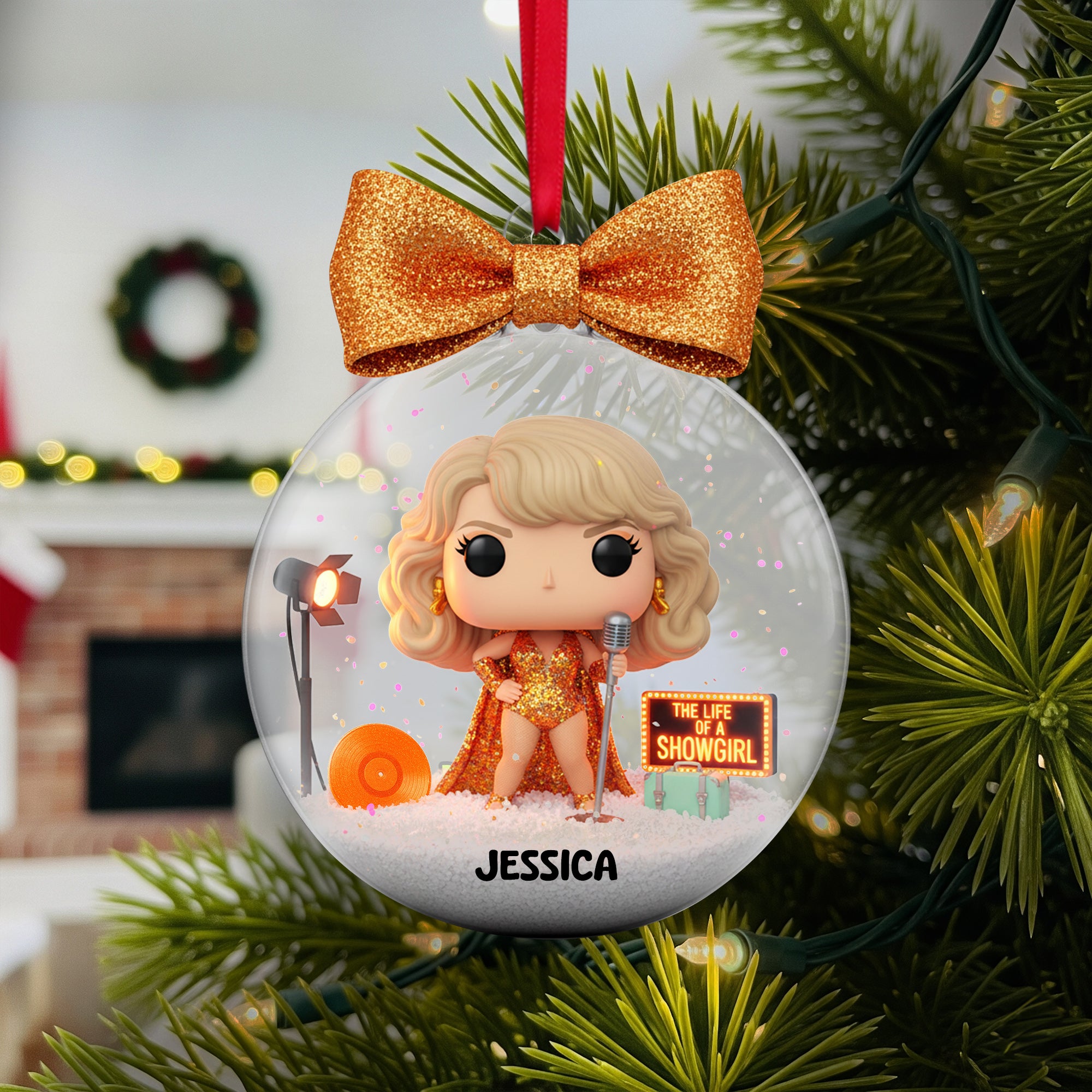 Sparkling Stage Ornament - Personalized Christmas Gifts For Music Lovers 05PGLU090925