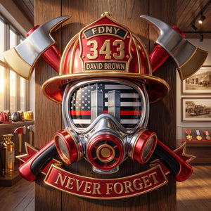 Never Forget Cut Metal Sign - Personalized Gifts For Firefighter 01huqn280726