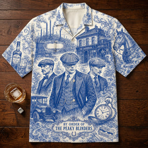 Toile de Jouy Hawaiian Shirt - Personalized Gifts 03hatn040726