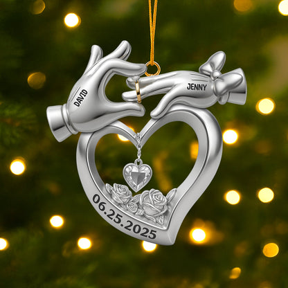 Personalized Gifts For Newlywed Couple Christmas Acrylic Ornament 02ohtn140825