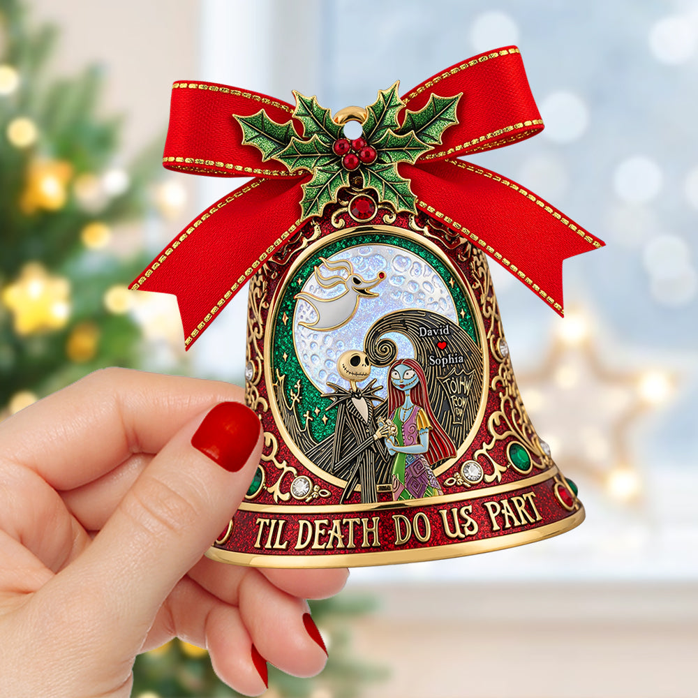 Gothic Love Christmas Ornament - Personalized Gifts For Couple 03paqn260825