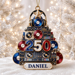 DJ Holiday Christmas Ornament - Personalized Gifts 05PGDT050926